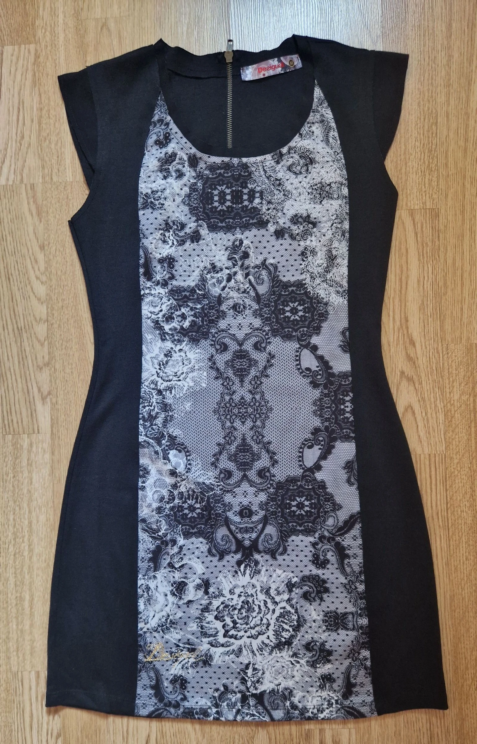 Vestido Mini Desigual Mandala Boho Elástico M
